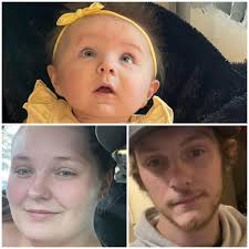 Who does the baby girl look like more, mom or dad?