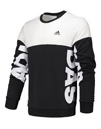 Adidas Crew Line Sweatshirt Az8359 Az8360 Blackred Sweatshirts Mens Gym Fashion Adidas Outfit