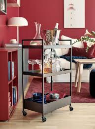 Nissafors Trolley Black Ikea Switzerland Furniture For Small Spaces Small Space Storage Home Bar Decor