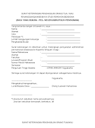 Contoh surat pernyataan penghasilan orang tua untuk beasiswa doc. Surat Keterangan Penghasilan Orang Tua Untuk Beasiswa Contoh Seputar Surat