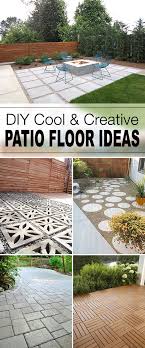 There are lots of designs and themes available in patio from which you can choose but you should keep in mind the space and overall theme of your house in mind to make a good decision. 9 Diy Cool Creative Patio Flooring Ideas The Garden Glove