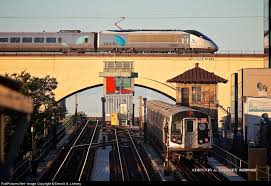 Acela The Fastest Train In America Flies Over A Lowly New York City Subway N Train At Ditmars Station In Astoria Queens Lo Acela Amtrak New York Illustration