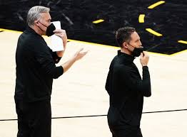 The nets have officially announced the coaching staff for new head coach steve nash, confirming in a press release that mike d'antoni and ime udoka will be assistants, while amar'e stoudmire is coming aboard as a player development coach. Phoenix Suns Look To Rebound At New Orleans After Collapse To Brooklyn