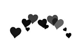 Aesthetic Black Heart Png Heart Overlay Overlays Instagram Black Heart Emoji