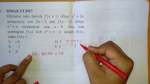 Pembahasan Matematika Simak Ui 2017 Ilmusosial Id