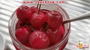 Pour enough maraschino liqueur into the jar (s) to cover the cherries completely. How To Make Maraschino Cherries Easy Homemade Maraschino Cherries Basic Youtube