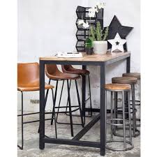 Dieser tisch ist ausziehbar in zwei seiten wie einem buch, die beine sind sehr stark. Industrie Bartisch Jim 80 X 80 Cm Hohe 90 Cm Holz Metall Stehtisch Esstisch New Maison Esto Ihr Grosser Mobel Online Shop