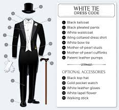 Guide To White Tie Dress Code In 2020 White Tie Dress Code White Tie Dress White Tie