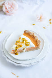 Orangen Passionsfrucht Tarte Lisbeths Rezept Lebensmittel Essen Passionsfrucht Tarte