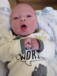 At 1119am Greyson LaHote made his appearance. He weighed 7 pounds 3 ounces  and he's 20 inches long. Congratulations to Sadie Rebecca LaHote and Mark  LaHote. Sadi is great granddaughter of Tille Rathburn (Holeman)