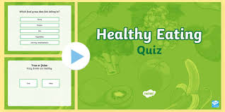 Do you know the secrets of sewing? Healthy Eating Presentation Quiz Primary Resources