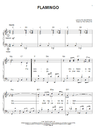 Duke Ellington Flamingo Sheet Music Download Printable Jazz Pdf Piano Vocal Guitar Right Hand Melody Score Sku 68073