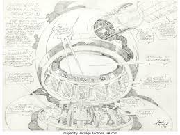 Jack Kirby Darkseid S Bunker Silo Series 1 Toy Concept Pencil Lot 92223 Heritage Auctions