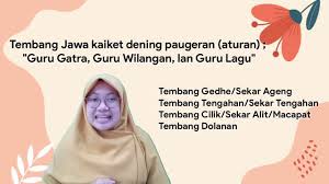 Guru gatra, guru wilangan lan guru lagu tembang macapat kasebut. Video Pembelajaran Bahasa Jawa Kelas 8 Tembang Macapat Kinanthi Youtube