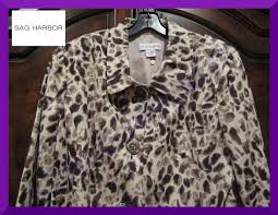 Sag Harbor Multi Color Tribal Touches Animal Print Jacket Style No 781841k Blazer Size 16 Xl Plus 0x