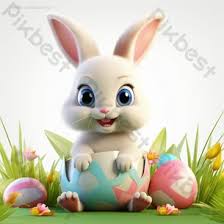 Cute Easter Bunny And Egg Backgrounds