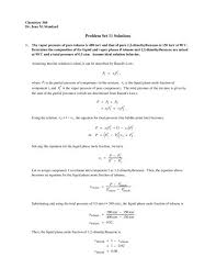 X= mole fraction of solvent ; Problem Set 11 Solutions