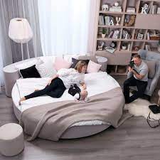 Joejoy dog beds,orthopedic round bed for small medium large dogs,soft fluffy faux fur donut cuddler cat cushion beds,short plush anti anxiety puppy beds machine washable (20/23 inch). Round Bed Britney Marks M Sia Double Contemporary Upholstered