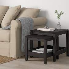 4.2 out of 5 stars. Havsta Nest Of Tables Set Of 2 Dark Brown Ikea