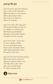 Lord Let Me Live Poem By Robert Service