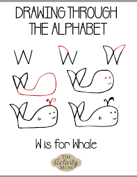 Drawing through the alphabet is a way for children to work on forming letters nd reinforce beginning letter sounds like in this w is for . Drawing Through The Alphabet Letter W The Activity Mom