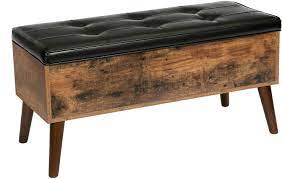 Hoobro Storage Bench Flip Top Entryway Bench Storage Ottoman And Trunk With Padded Seat Multifunctional Sea Storage Bench Hallway Seating Storage Ottoman