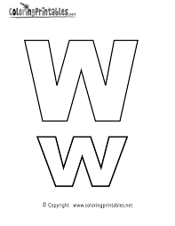 Alphabet Letter W Coloring Page A Free English Coloring Printable Alphabet Coloring Pages Lettering Alphabet Lettering