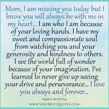 Mom I Am Missing You Today Miss You Mom Quotes Miss You Mom Mom Quotes