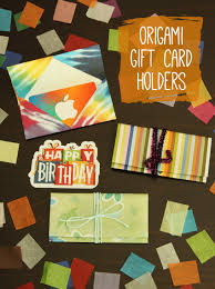 How to make a gift card holder out of paper. Origami Gift Card Holders Make And Takes