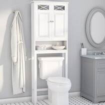 Modern bathroom vanities often have sleek handles and simple cabinets, which can complete your bathroom with a simple and elegant design. Bathroom Over The Toilet Shelf Wayfair