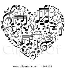 All clipart with transparency, scaling to any size you want. Black And White Music Note Heart Posters Art Prints By Interior Wall Decor 1287275