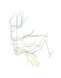 Nyc Subway Map Line Drawing Nyc Subway Map Subway Map Nyc Subway
