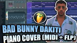 Bad bunny, jhay cortez / mp3 320kbps / 7.83 мб / 03:25. Bad Bunny Dakiti Midi Flp Fl Studio Piano Tutorial Cover Youtube