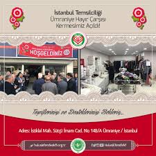 Umraniye Hayir Carsisi Kermesimiz Acildi Istanbul Temsilciligimiz Ve Sefkat Gulleri Hanim Kardeslerimizin El Emegi Goz Nuru Urunleri Kermesler Iman Urunler