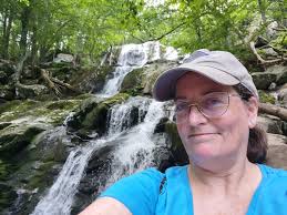 Foggy Autumn Morning at Dark Hollow Falls in Shenandoah National Park