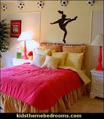 Our personalized throw pillows are a favorite for relaxing, and our medal hangers/hook boards are perfect for displaying medals or smaller accessories. Decorating Theme Bedrooms Maries Manor Girls Sports Bedroom Decor Girls Sports Bedding Girls Sports Wall Decals Girls Sports Decor Gymnastics Girls Room Cheerleader Decor Girls