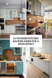 Is subway tile more your aesthetic? 24 Wooden Kitchen Backsplashes For A Wow Effect Digsdigs