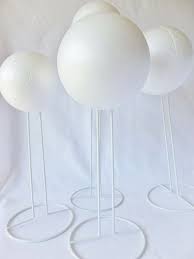 Awesome Idea For A Hat Stand Doll Stand Base And A Styrofoam Ball Diy Hat Display Diy Display Diy Hat Stand