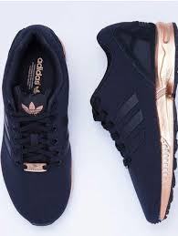 Black Sneakers Adidas Workout Sportswear Sports Shoes Adidas Zx Flux Shoes Adidas Shoes Black And Gold Black Rose Gold Adidas Shoes Women Adidas Women Sneakers