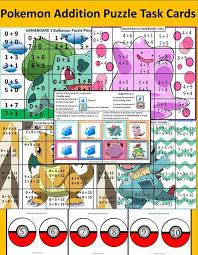 Pokemon Ignites Enthusiasm Task Cards Pokemon Hidden Picture Puzzles