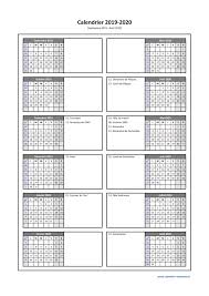 Calendrier 2016 au format pdf, excel et jpg. Calendrier 2019 2020 A Imprimer