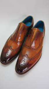 Dominique Saint Paul Full Brogue Shoes Hand Coloured With Patina Saigon Leather