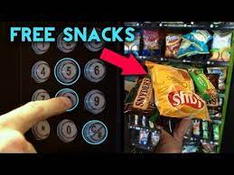 Get Free Stuff From A Vending Machine Life Hacks Youtube Vending Machine Hack Vending Machine Free Food