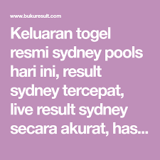 Keluaran Togel Resmi Sydney Pools Hari Ini Result Sydney Tercepat Live Result Sydney Secara Akurat Hasil Result Sydney Hasil Data Lengkap Togel Sydney Sydney