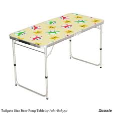 Tailgate Size Beer Pong Table Zazzle Com Beer Pong Tables Ball Storage Tailgate