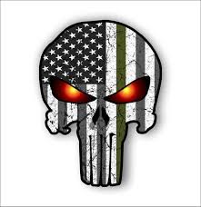 Under the punisher's skull logo is an extra thick layer of armor. Thin Green Line Punisher With Subduded American Flag And Etsy Punisher American Flag Wallpaper Thin Green Line