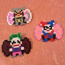 our new super hero hama hair bows hama beads hair bows bows