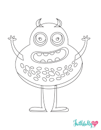 Monster Coloring Pages Free Printables Monster Coloring Pages Monster Quilt Coloring Pages