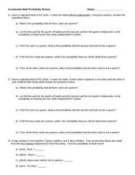 Probability Practice Problems And Answer Key Conditional Probability Probability Answer Keys