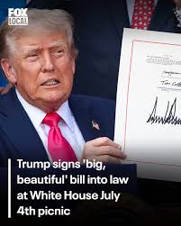 Trump says the bill is "going to make this country into a rocket ship. It's  going to be really great."